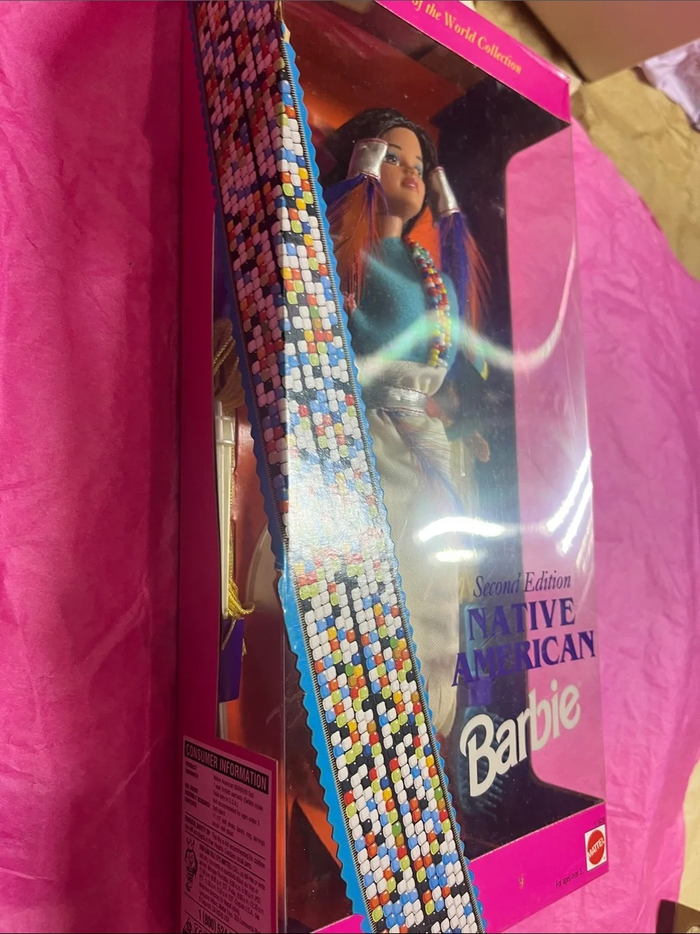 1996 Second Edition Native American Barbie Dolls of the World Collection NRFB
